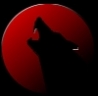 Аватарка - Волк и красная луна