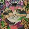 Цветная кошка