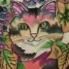 Цветная кошка