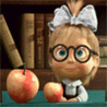 Аватарка - Маша и яблоки (Маша и яблоки)