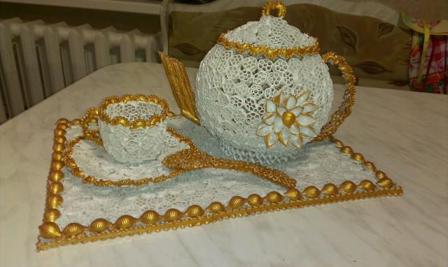 Поделки сервиз из макарон Поделки сервиз из макарон