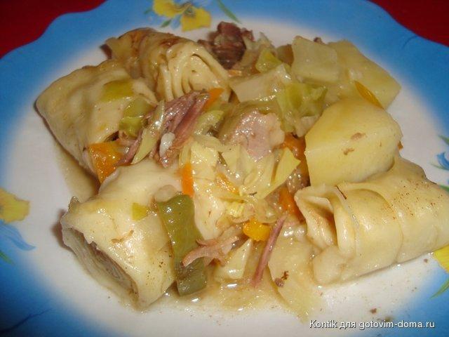 Рецепт штрудли мясом с пошагово Рецепт штрудли мясом с пошагово