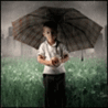 Аватарка - Мальчик под дождём