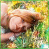Аватарка - Девочка лежит на траве