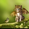 Аватарка - Котёнок с крыльями