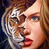 Аватарка - Девушка -тигр