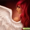 Аватарка - Ангел с красными волосами