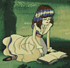 Алиса с книшкой