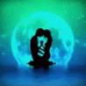 Аватарка - Влюблённые на фоне луны (Влюблённые на фоне луны)