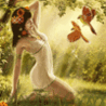 Аватарка - Девушка и птицы