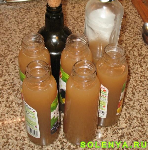 Яблочный уксус из яблочного пюре