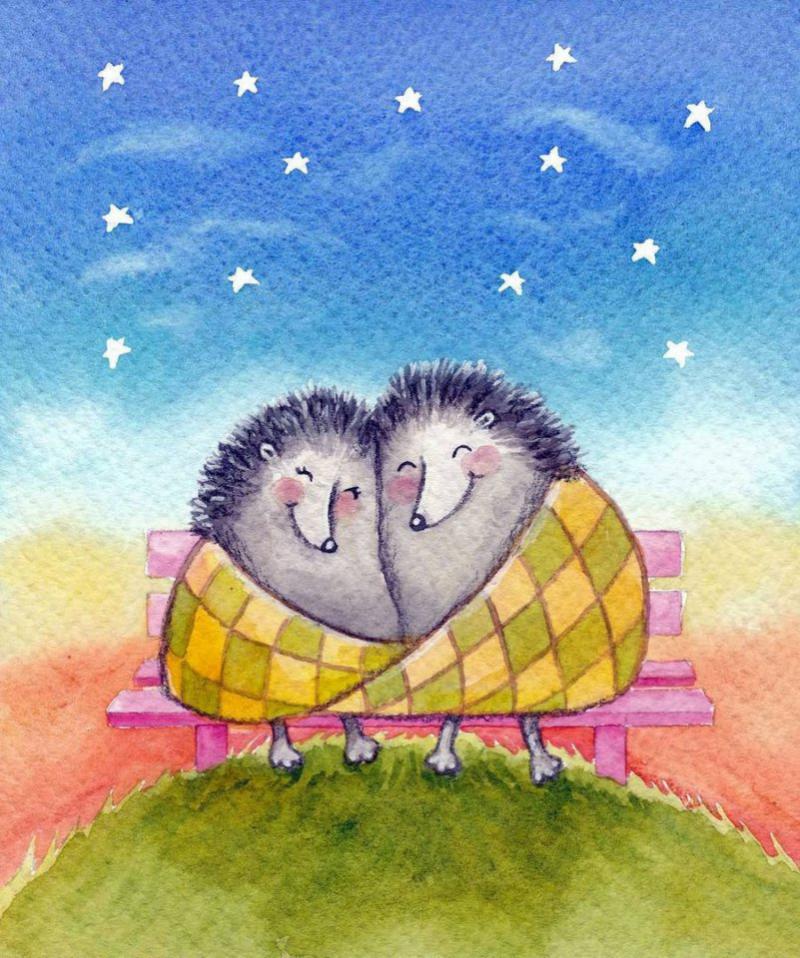 Обнимашки в картинках прикольные