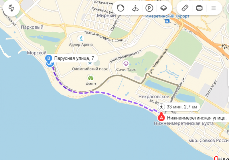 Карта адлера с отелями и гостевыми домами 2022 цены