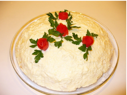Белковый торт из куриной грудки