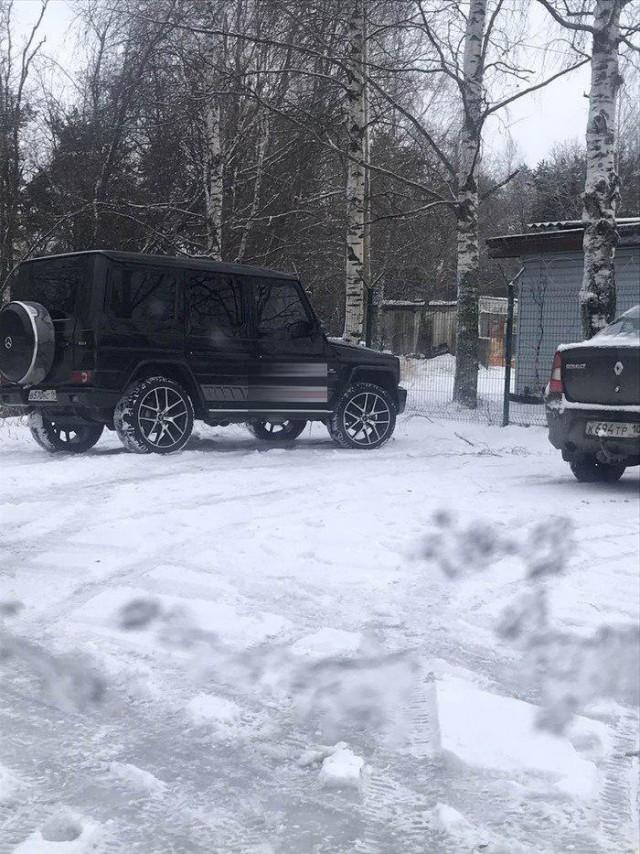 Мерседес Гелендваген зима
