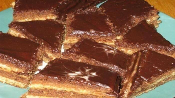 Шоколадный сметанник без выпечки