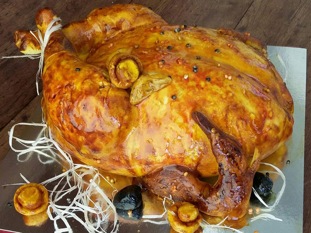 Торт в виде курицы