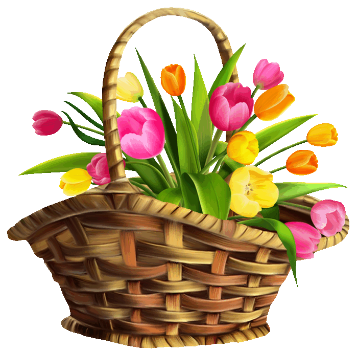 Весенний букет для детей. Корзина с цветами. Корзина с весенними цветами. Корзина цветов «Весенняя». Корзинка с тюльпанами.