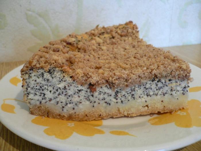 Пирог с творогом и какао